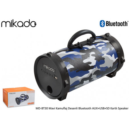 Haut-Parleur Bluetooth Mikado MD-BT30 Camouflage Vert - variant MD-BT30-CAM/BL - photo 14