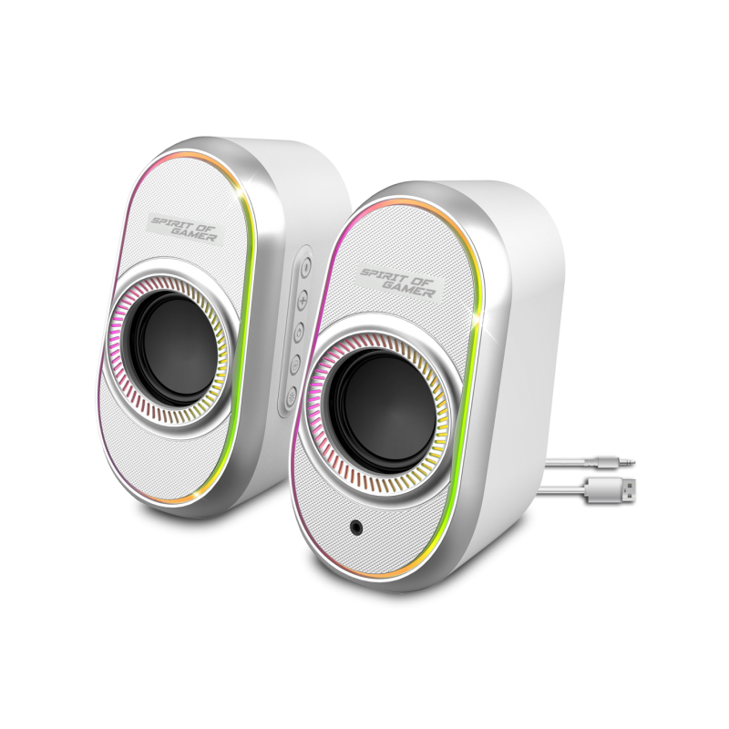 Haut-parleur Gamer Sans Fil SPIRIT OF GAMER Fanatic 500 RGB / Blanc
