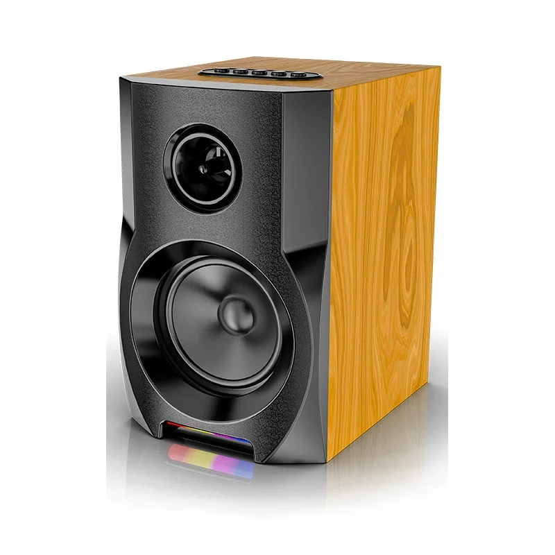 Haut-parleur Super grande Mega Extra / RGB / JQS-401 / BT karaoké /18W / Marron - photo 1