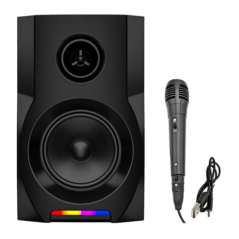 Haut-parleur Super grande Mega Extra / RGB / JQS-401 / BT karaoké /18W / BLACK