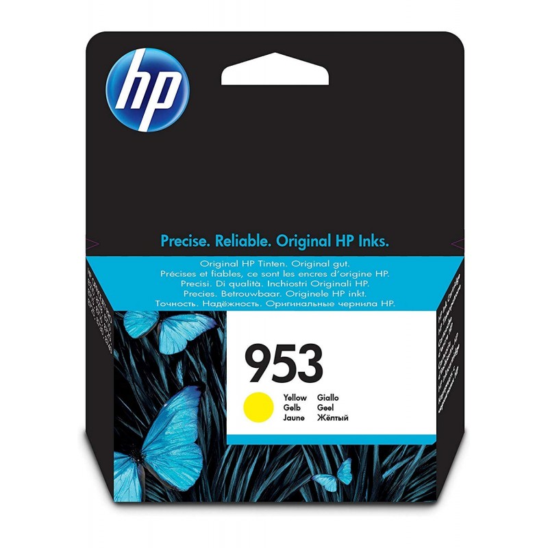 HP 953 cartouche d'encre jaune authentique 9 ml / F6U14AE