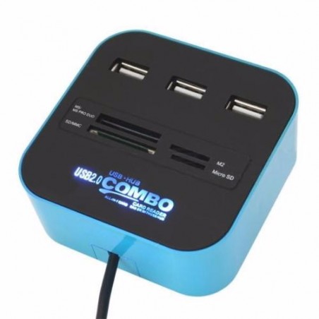 Hub 3 ports USB 2.0 + Lecteur de cartes / Noir - variant HLC-BL - photo 14