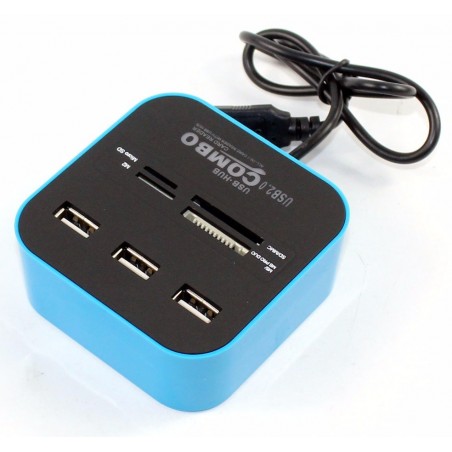Hub 3 ports USB 2.0 + Lecteur de cartes / Noir - variant HLC-BL - photo 10