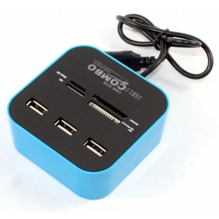 Hub 3 ports USB 2.0 + Lecteur de cartes / Noir - variant HLC-BL - photo 10