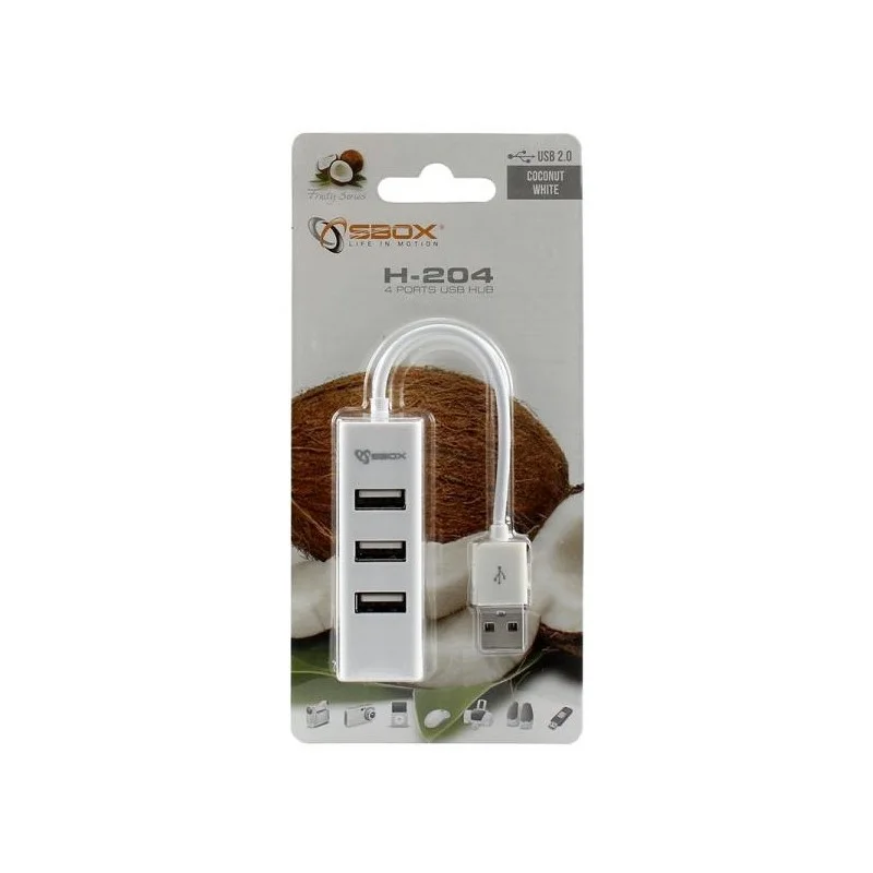 Hub USB 4 ports SBOX H-204 / Blanc - photo 3