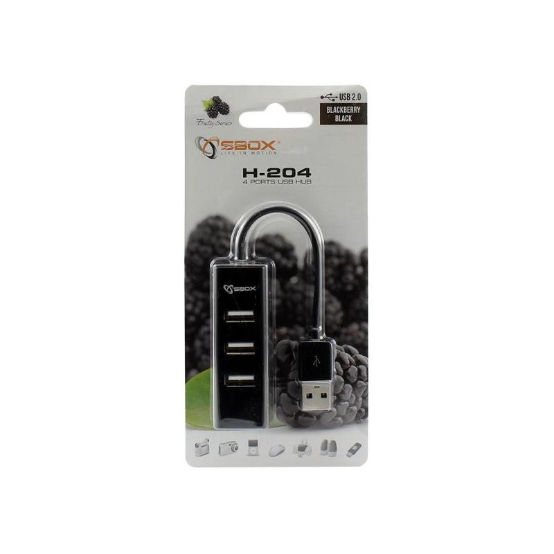 Hub USB 4 ports SBOX H-204 / Noir - photo 3