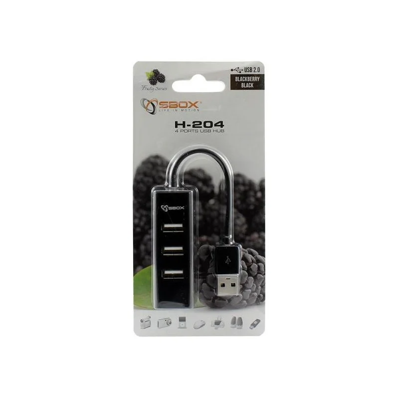 Hub USB 4 ports SBOX H-204 / Noir - photo 3