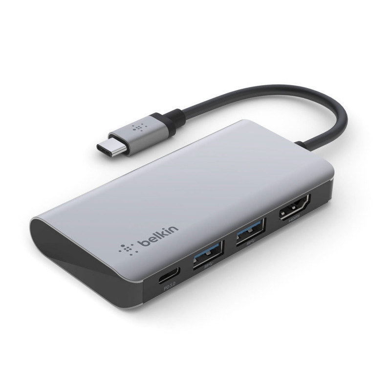 Hub USB-C Belkin avec HDMI / 2x USB-A / USB-C / 100W Passtrhough - photo 1