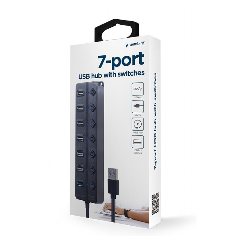 Hub USB GEMBIRD 7 ports - photo 2