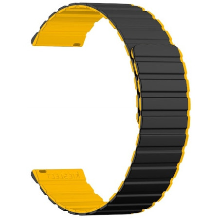 KIESLECT 22MM BLACK/YELLOW DUAL-TONE STRAP - photo 3