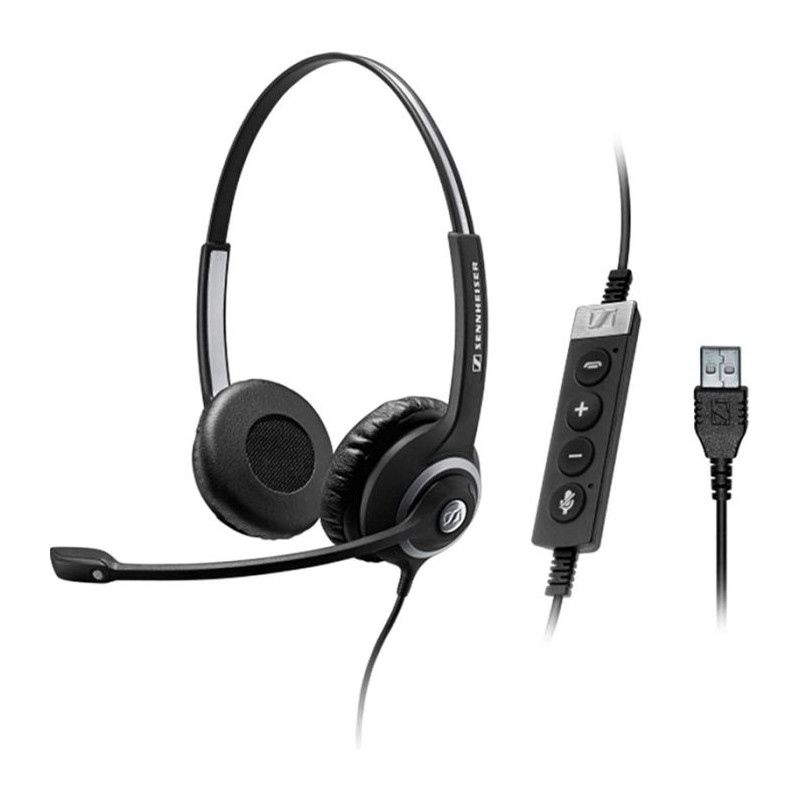 Micro casque filaire USB  Epos Sennheiser SC 260 USB MS II / NOIR - photo 1