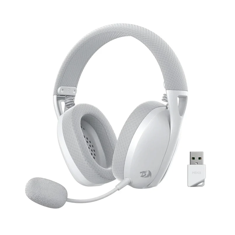 MICRO CASQUE GAMER SANS FIL REDRAGON H848 PRO / Blanc - Redragon - photo 2