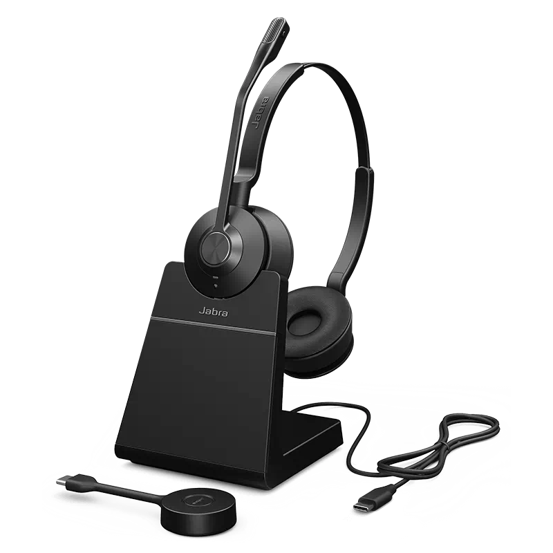 Micro-Casque Sans Fil Jabra Engage 55 MS Stéreo / Noir