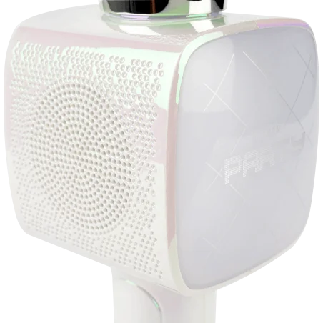 MICROPHONE BLUETOOTH 2 EN 1 KARAOKÉ  ET ENCEINTE PARTY AVEC EFFETS LUMINEUX BIGBEN / 15W / NOIR - variant PARTYBTMIC2WH - photo 8