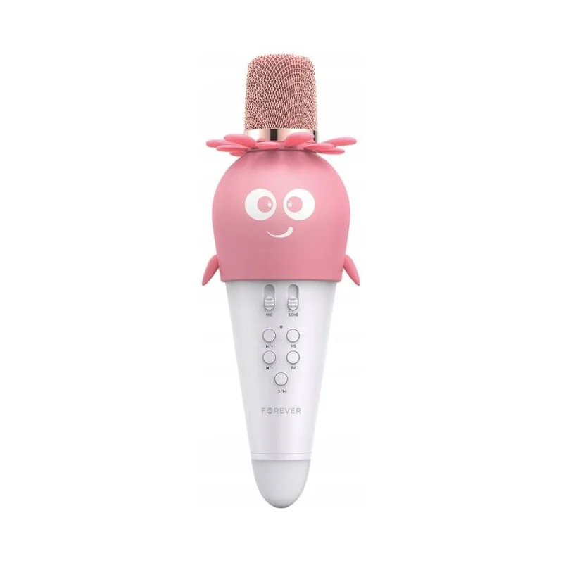 Microphone de karaoké sans fil Forever AMS-200 / Rose - photo 2