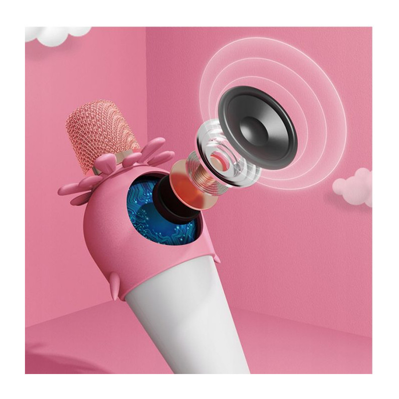 Microphone de karaoké sans fil Forever AMS-200 / Rose - photo 3