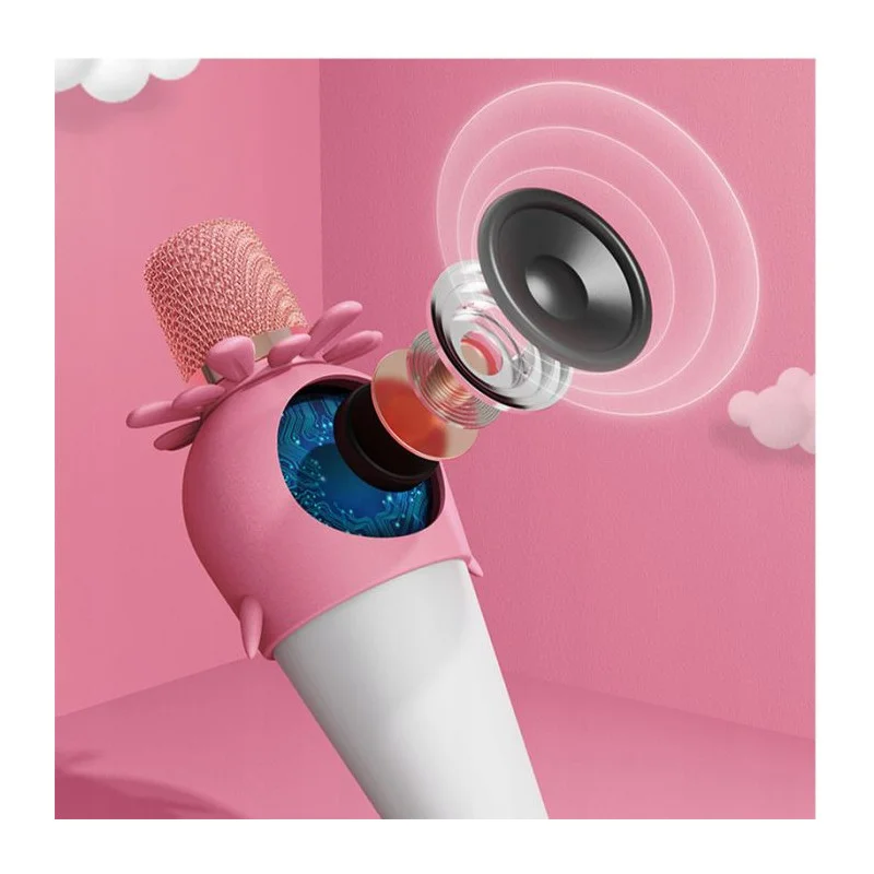 Microphone de karaoké sans fil Forever AMS-200 / Rose - photo 3