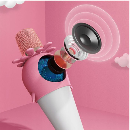 Microphone de karaoké sans fil Forever AMS-200 / Rose - photo 8