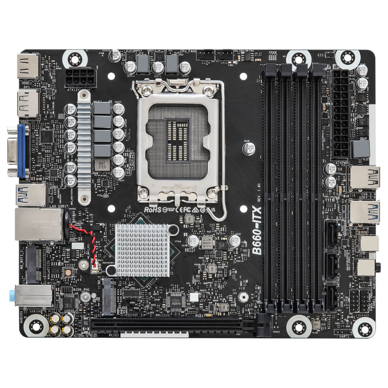 Mini Pc de bureau ASRock Barebone Série DeskMeet B660 / Noir - photo 4