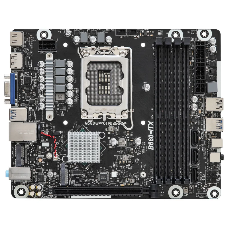 Mini Pc de bureau ASRock Barebone Série DeskMeet B660 / Noir - photo 4