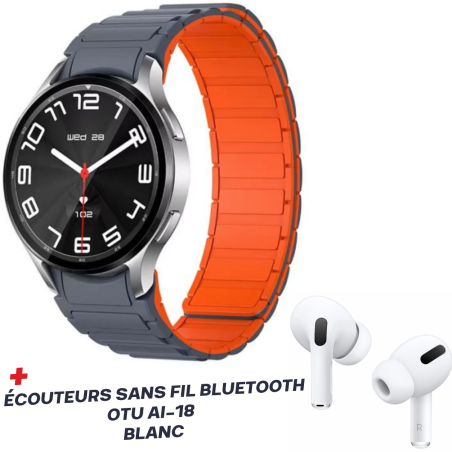 Montre Connectée COLMI i28 Ultra Métal / Silver Avec Écouteurs Sans Fil Bluetooth  OTU AI-18 Blanc - photo 4
