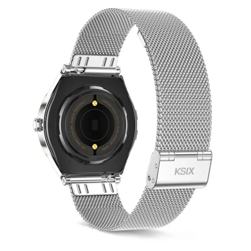 Montre Connectee Ksix Lya Rose & Silver 1,19" / 2 Bracelets (metal + Silicone) - photo 2