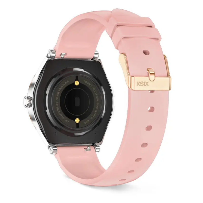 Montre Connectee Ksix Lya Rose & Silver 1,19" / 2 Bracelets (metal + Silicone) - photo 4