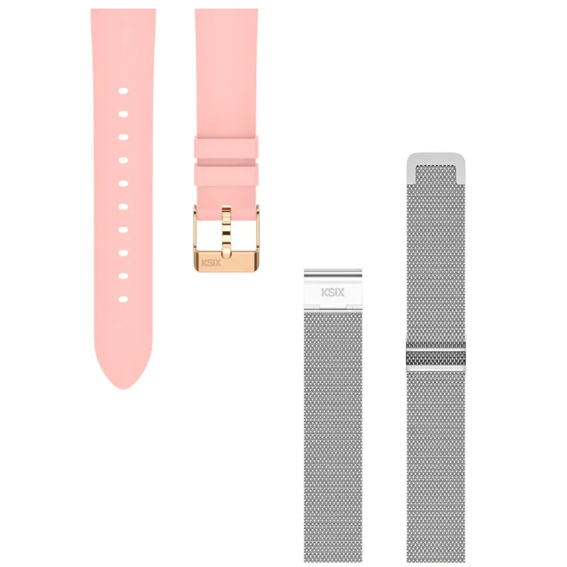 Montre Connectee Ksix Lya Rose & Silver 1,19" / 2 Bracelets (metal + Silicone) - photo 5