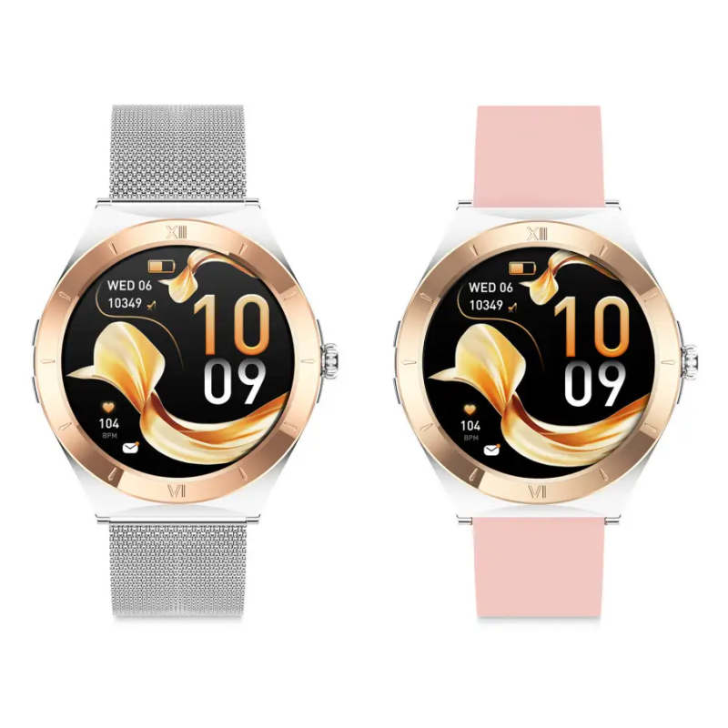 Montre Connectee Ksix Lya Rose & Silver 1,19" / 2 Bracelets (metal + Silicone) - photo 6
