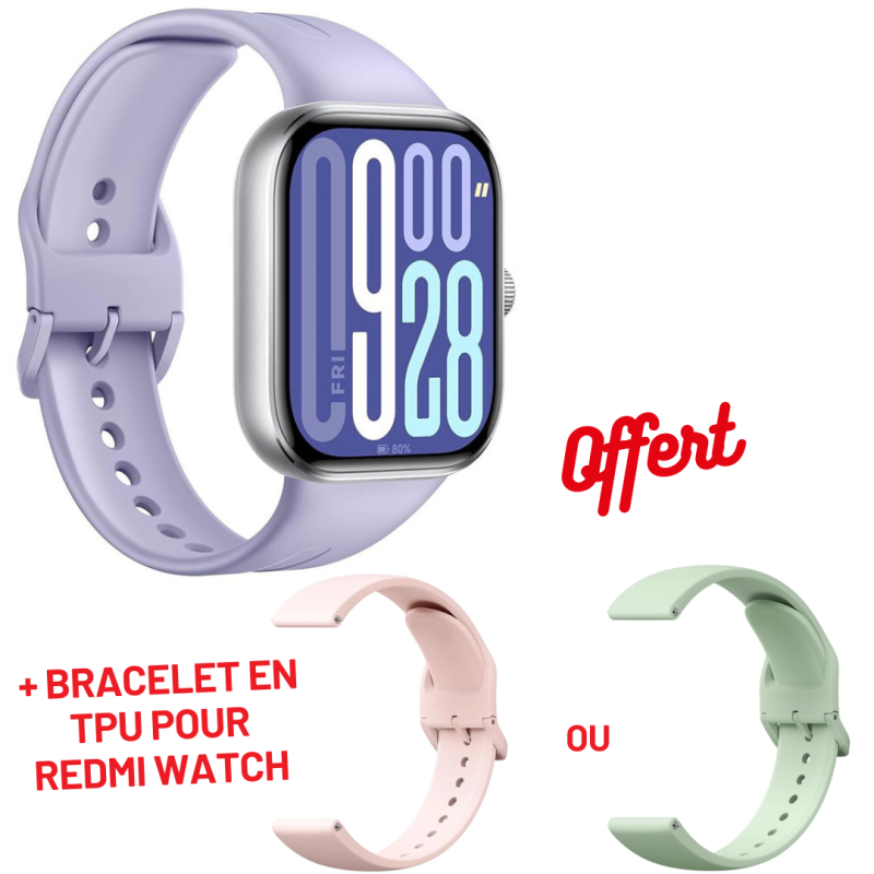 Montre Connectée XIAOMI REDMI Watch 5 / Silver Gray + Bracelet en TPU pour Redmi Watch - variant BHR9388GL - photo 1