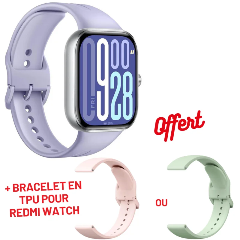 Montre Connectée XIAOMI REDMI Watch 5 / Silver Gray + Bracelet en TPU pour Redmi Watch - variant BHR9388GL - photo 1