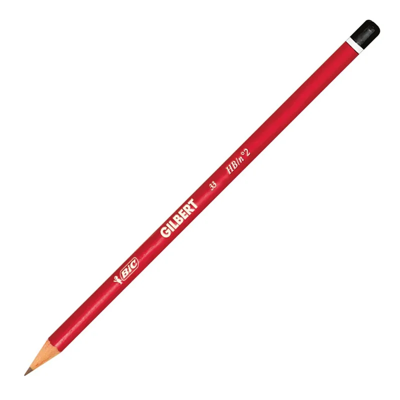 Pack de 12 crayons graphite Bic en bois Gilbert / Noir