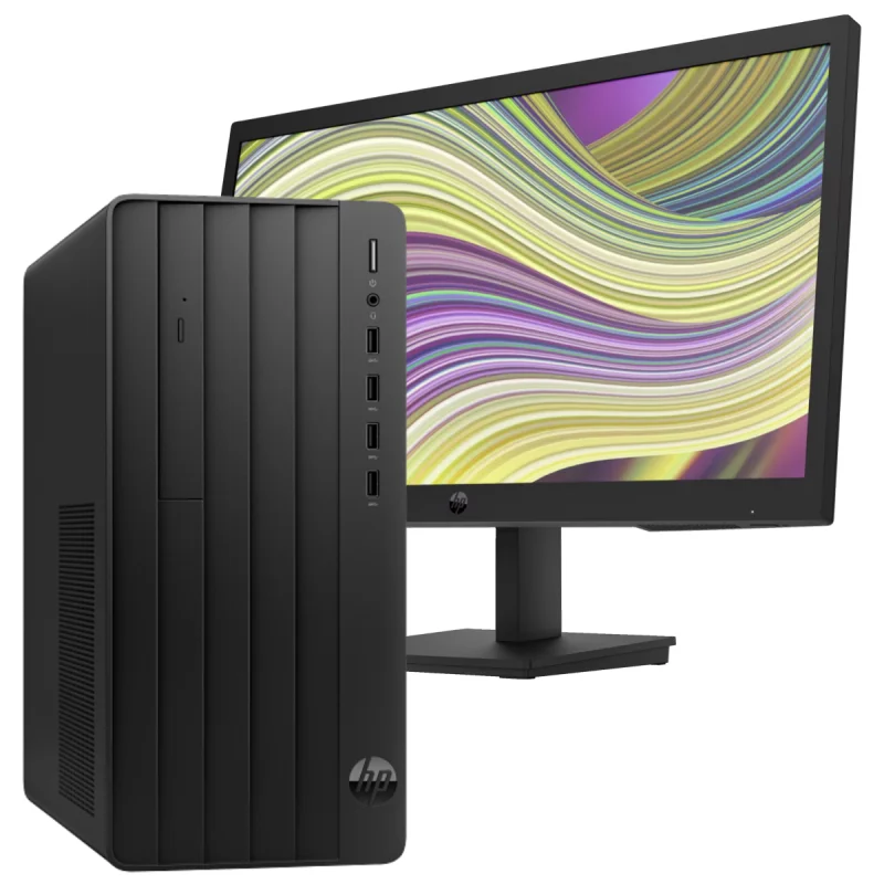 Pc de bureau format tour HP Pro 290 G9 / i5-13500 / 512 Go SSD / DVD / Wi-Fi Avec Écran HP P22v G5 21.45" Full HD VA 75 Hz