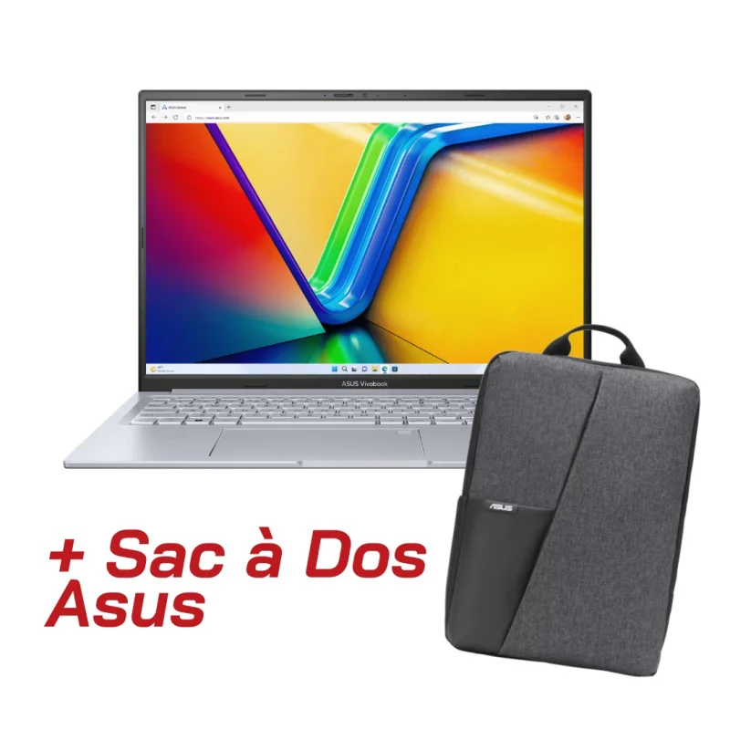 PC Portable Gamer ASUS Vivobook 16X I5-13420H 16GB 512SSD RTX30504GO W11 16" WUXGA SILVER + SAC A DO