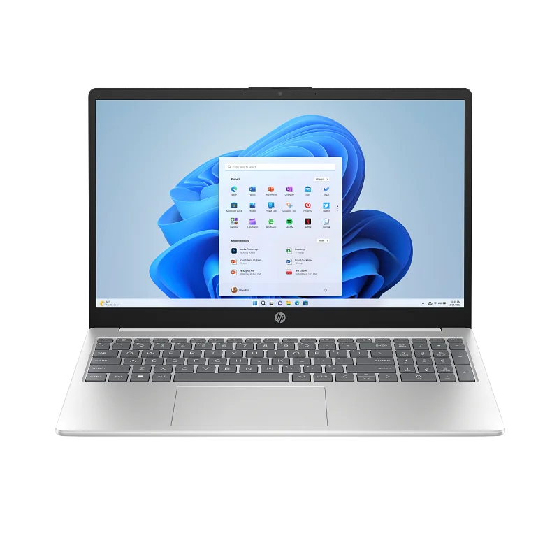 Pc Portable HP 15-fc0092nk / Ryzen 5 7520U / 8 Go / 512 Go SSD / Windows 11 / Blanc Avec Sac à dos H