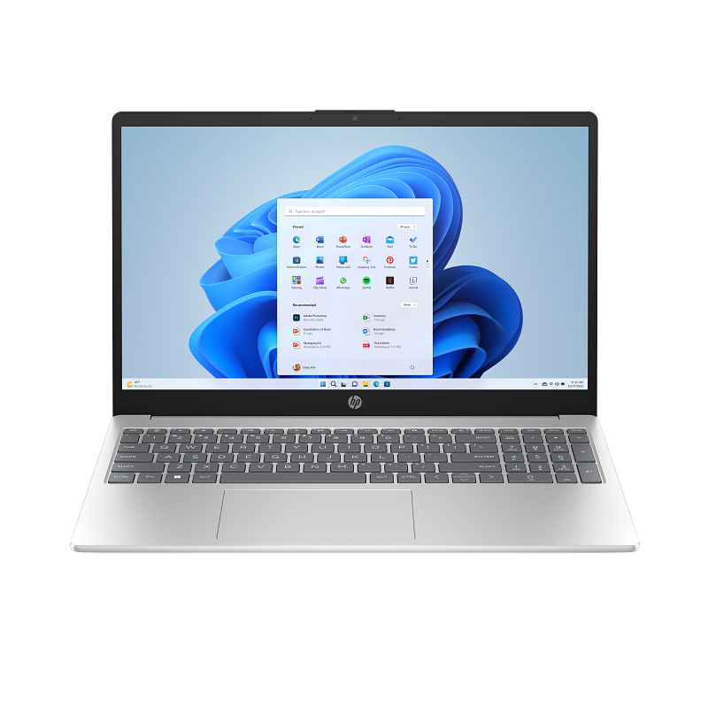 Pc Portable HP 15-fc0127nk / Ryzen 5 7520U / 8 Go / 512 Go SSD / Windows 11 / Silver Avec Sac à dos