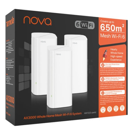 Point d'accés Et Routeur Tenda Nova MX12 - Pack de 3 Systémes Wi-Fi 6 AX3000 Mbps - photo 11