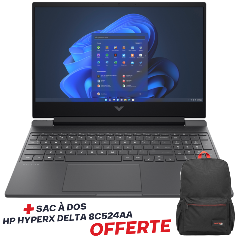Portable Gaming HP Victus Gaming 15-fa2029nk / i7-13620H / RTX 2050 4G / 16 Go / 512 Go SSD / Window