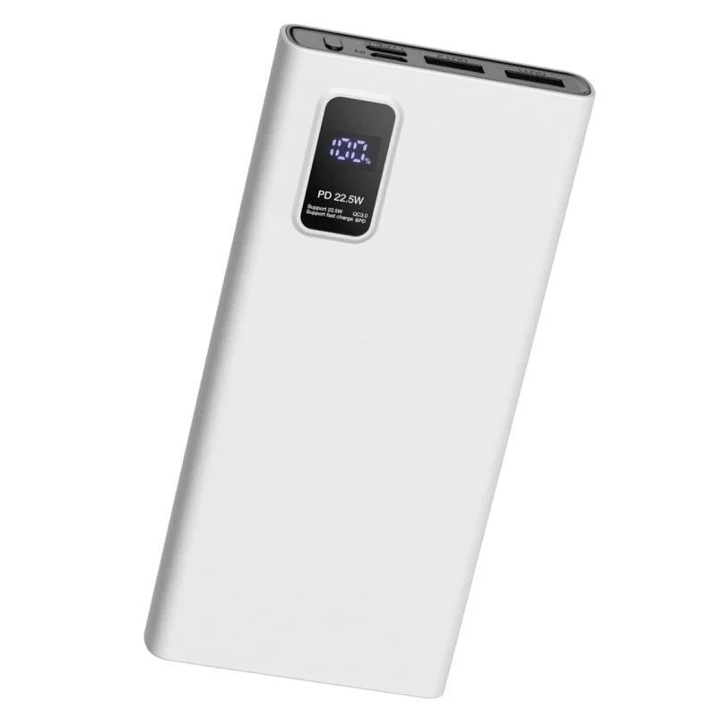 POWER BANK PLATINET 10000 mAh Polymère PD 3.0 QC 3.0 Écran LED BLANC - photo 2