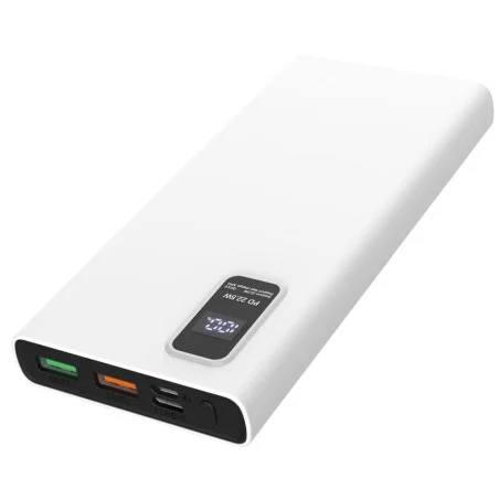 POWER BANK PLATINET 10000 mAh Polymère PD 3.0 QC 3.0 Écran LED BLANC - photo 7