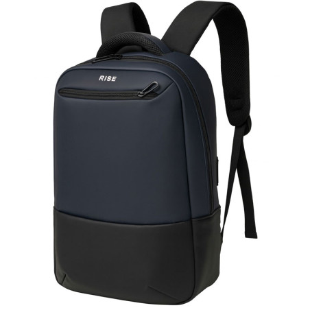 SAC A DOS RISE 16.1'' AVEC PORT USB INTEGRE( USB A + TYPE C) / IMPERMEABLE / Noir et Bleu - photo 8