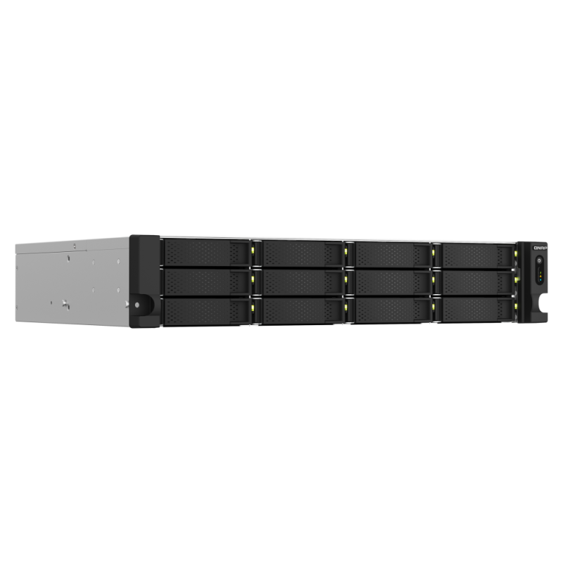 Serveur NAS 12 baies QNAP TS-1264U-RP-4G / Sans Disque Dur / Intel Celeron N5095
