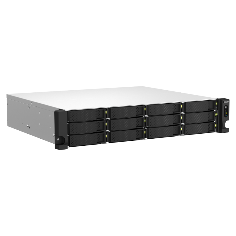 Serveur NAS 12 baies QNAP TS-1264U-RP-4G / Sans Disque Dur / Intel Celeron N5095