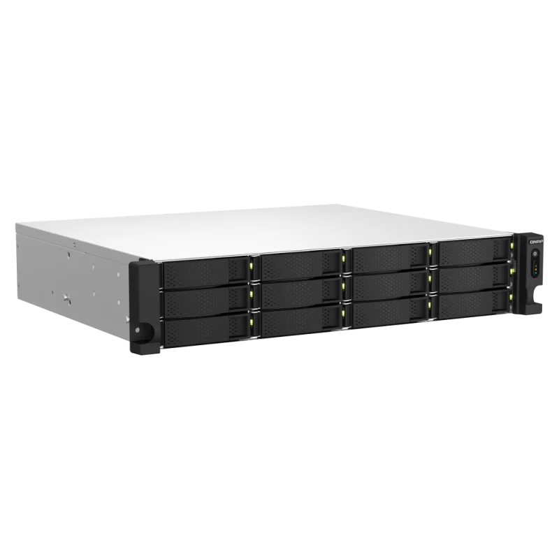 Serveur NAS 12 baies QNAP TS-1264U-RP-4G / Sans Disque Dur / Intel Celeron N5095