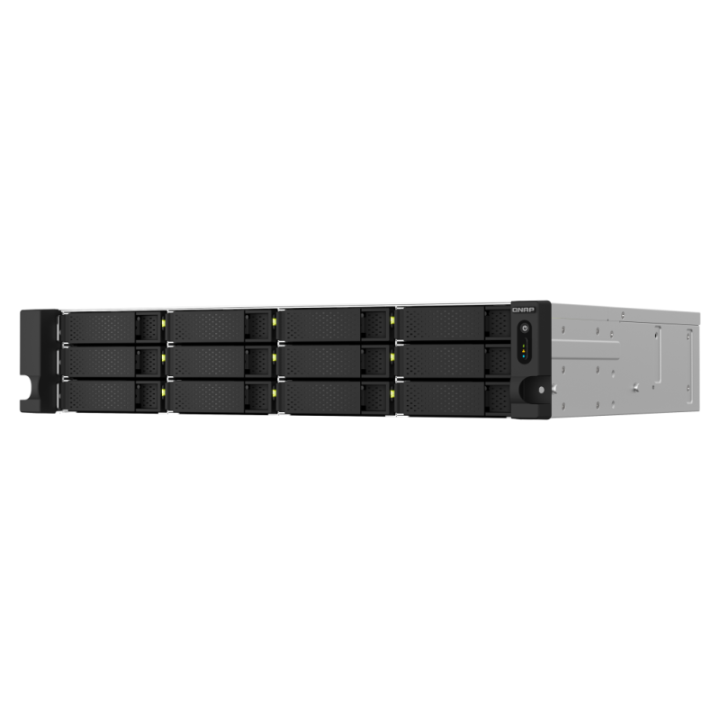 Serveur NAS 12 baies QNAP TS-1264U-RP-4G / Sans Disque Dur / Intel Celeron N5095