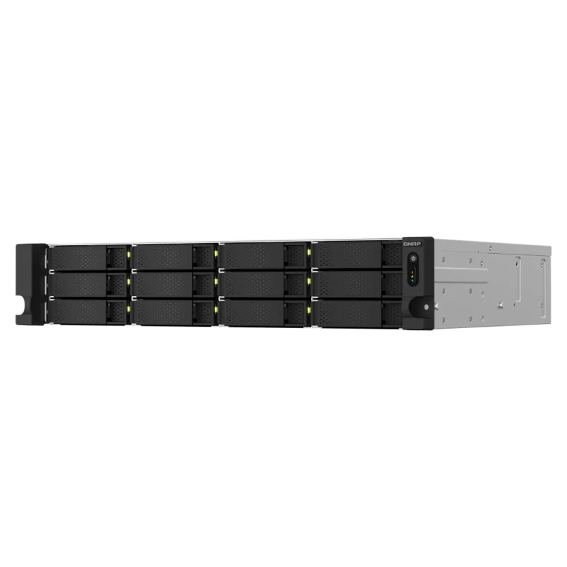 Serveur NAS 12 baies QNAP TS-1264U-RP-4G / Sans Disque Dur / Intel Celeron N5095