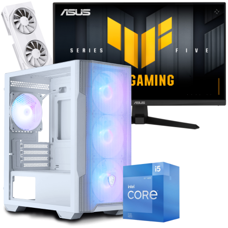 Setup Gamer Special Pc de Bureau Gaming / i5-14400F / RX 9060 XT 8G / 16 Go Avec Écran Gaming Asus TUF VG257Q5A 24.5" Full HD VA / 200 Hz - variant SETUP-9060XT-1-32G - photo 3