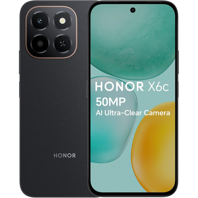 Smartphone HONOR X6c / 6 Go / 128 Go / Noir