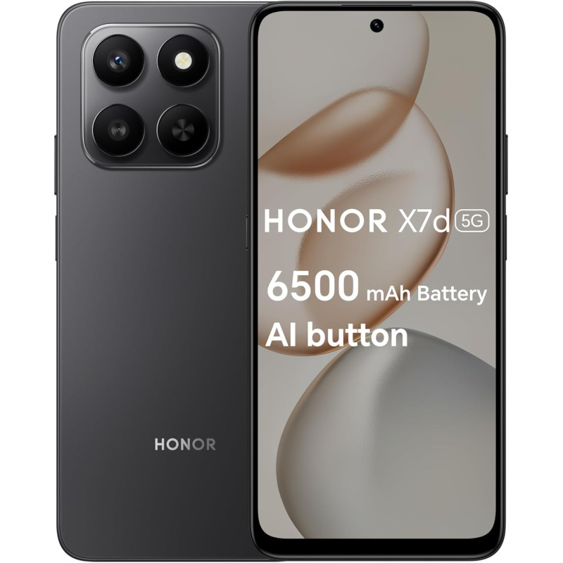 Smartphone HONOR X7D 5G / 8 Go / 256 Go / Noir - photo 1