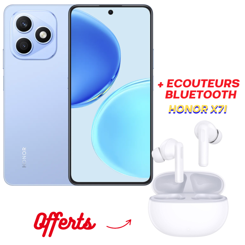 SMARTPHONE HONOR X8D 4G / 16Go / 256G / Gris + Écouteurs Bluetooth Honor X7I Offerts - variant HONOR-X8D-8-256G-BL - photo 1